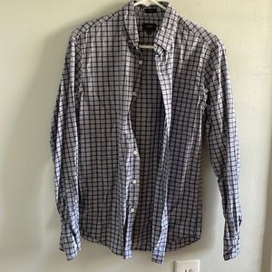 J. Crew Blue Plaid Men's Button-Down Shirt